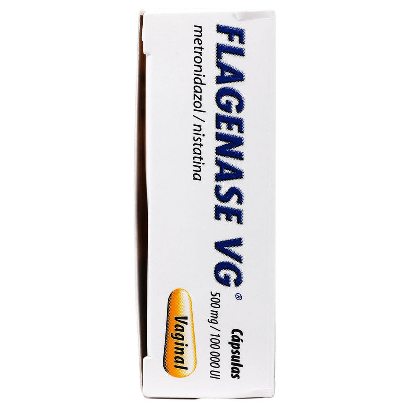 Flagenase Vg Vaginal 500Mg/100000Unid Con 10 Capsulas (Metronidazol/Nistatina) - WeCare Pharma