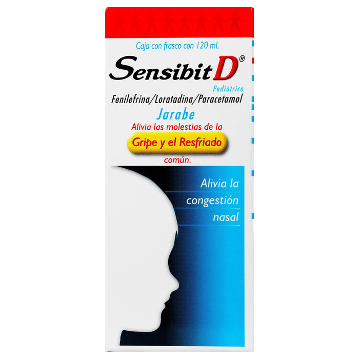 Sensibit D Nf Solución 33.33Mg/16.66Mg/3.3G 120Ml (Loratadina/Fenilefrina/Paracetamol) - WeCare Pharma