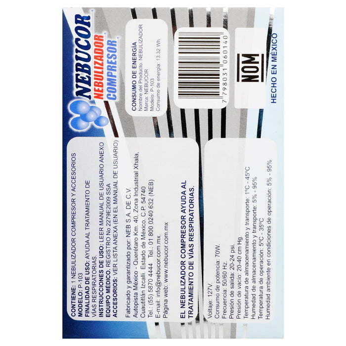 Nebulizador Compresor Nebucor - WeCare Pharma