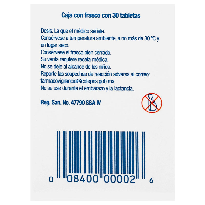 Aceta Diazol 250Mg Con 30 Tabletas (Acetazolamida) - WeCare Pharma