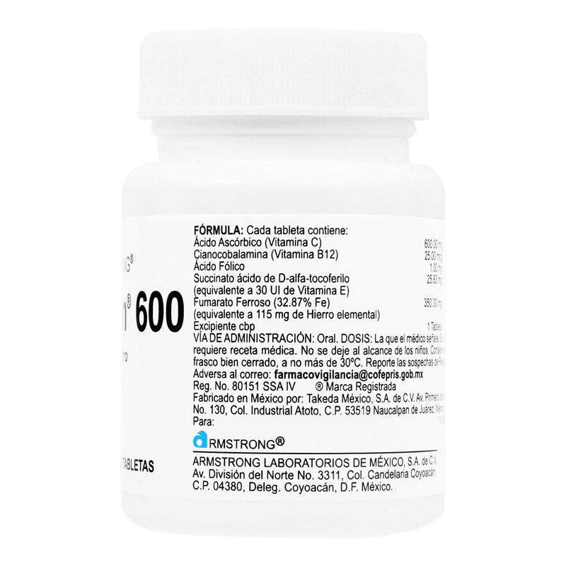 Autrin 600Mg Con 36 Tabletas (Vitaminas]/Minerales) - WeCare Pharma