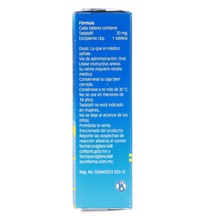 Caste (Tadalafil) Tabletas 20Mg Con 8 - WeCare Pharma