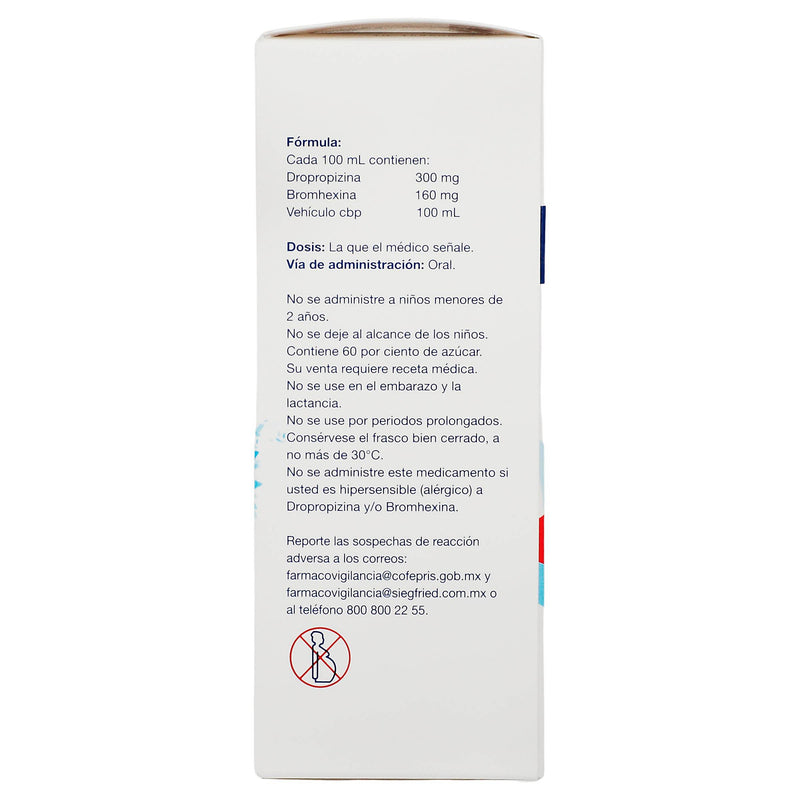 Dalvear Ad Jarabe 160Mg/300Mg/100Ml 120Ml Fresa (Dropropizina/Bromhexina) - WeCare Pharma
