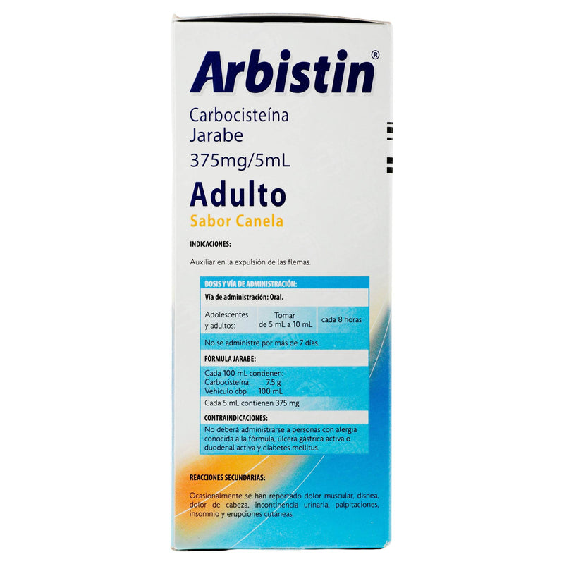Arbistin Jarabe 375Mg/5Ml 150Ml (Carbocisteina) - WeCare Pharma