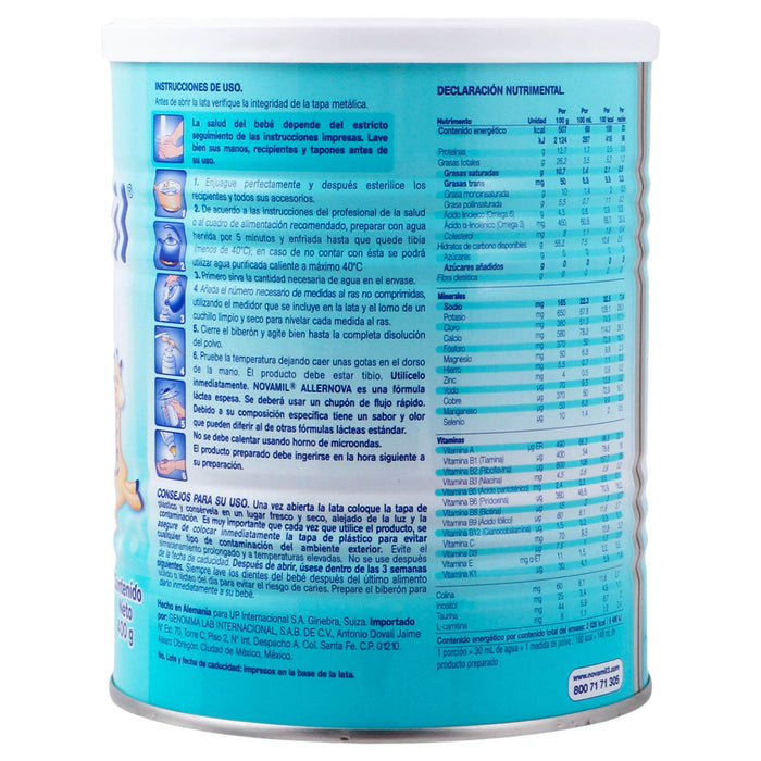 Novamil Allernova Lata 400G - WeCare Pharma