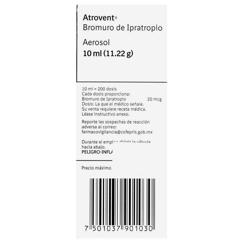 Atrovent Aerosol 11.2G/10Ml Con 1 (Bromuro De Ipatropio) - WeCare Pharma