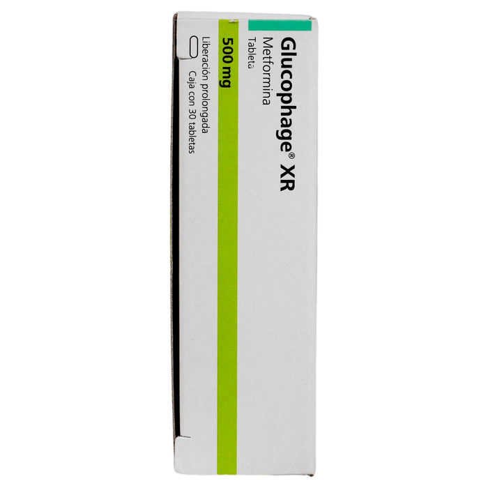 Glucophage Xr 500Mg Con 30 Tabletas (Metformina) - WeCare Pharma