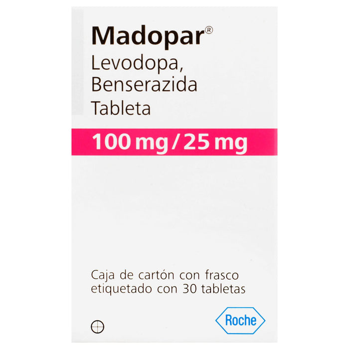 Madopar 100Mg/25Mg Con 30 Tabletas (Levodopa/Benserazida) - WeCare Pharma