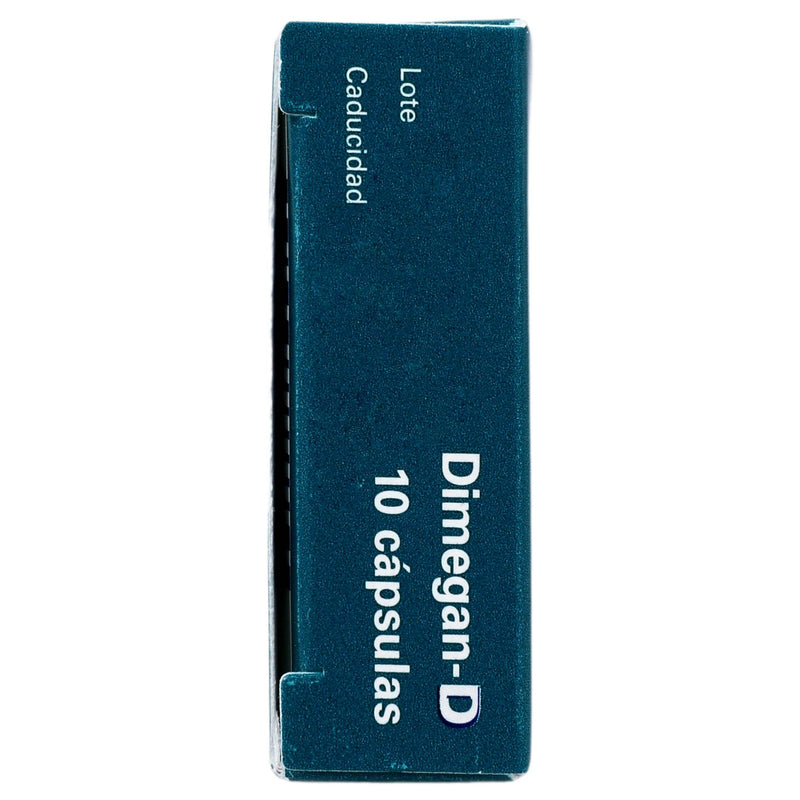 Dimegan D 5Mg/20Mg Con 10 Capsulas (Loratadina-Fenilefrina) - WeCare Pharma