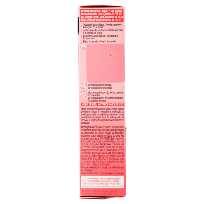 Neutrogena Brigth Boost Gel Anti-Signos Fps30 40G 4 - 7891010249878