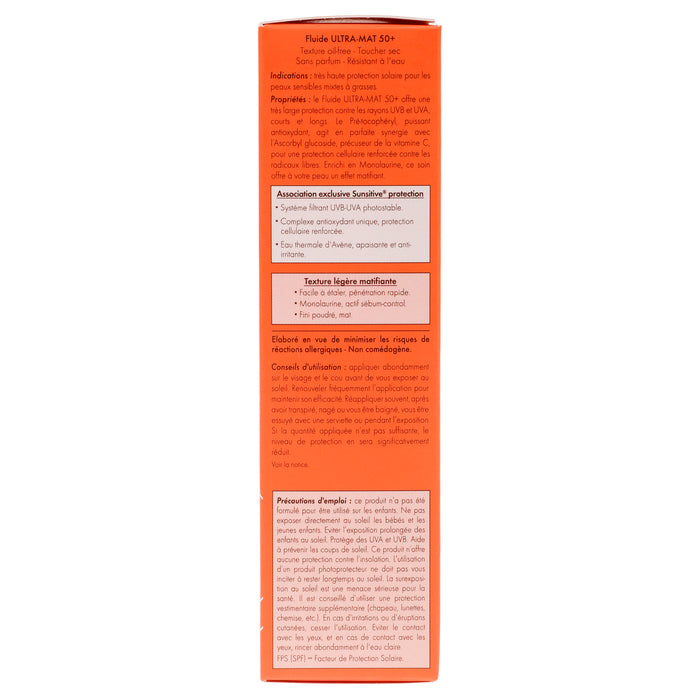 Avene Ultra Mat Fluido Sin Color Fps50 50Ml 5 - 3282779391023