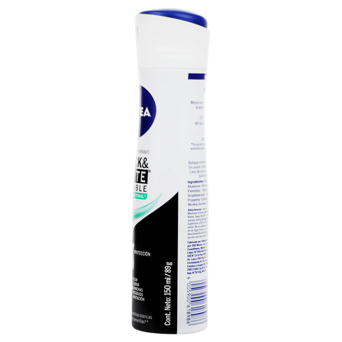 Desodorante Nivea Black Y White Invisible 48H Spray 150Ml - WeCare Pharma