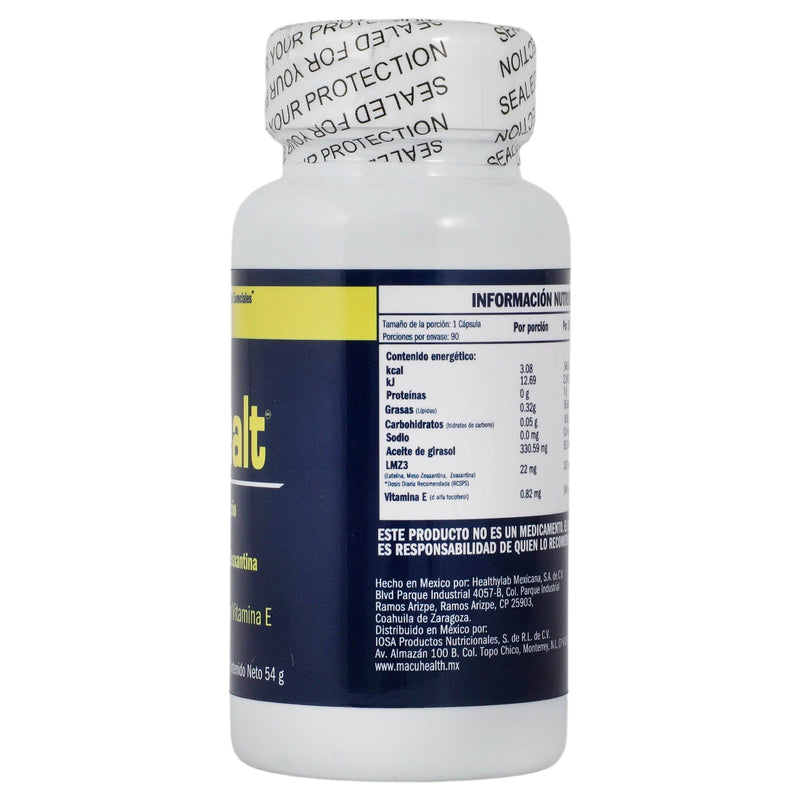 Macuhealt 600Mg Con 90 Capsulas (Luteina/Meso-Zeaxantina/Zeaxantina) - WeCare Pharma