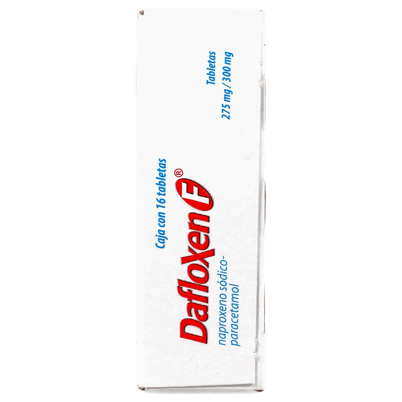Dafloxen F 275Mg/300Mg Con 16 Tabletas (Naproxeno/Paracetamol) - WeCare Pharma