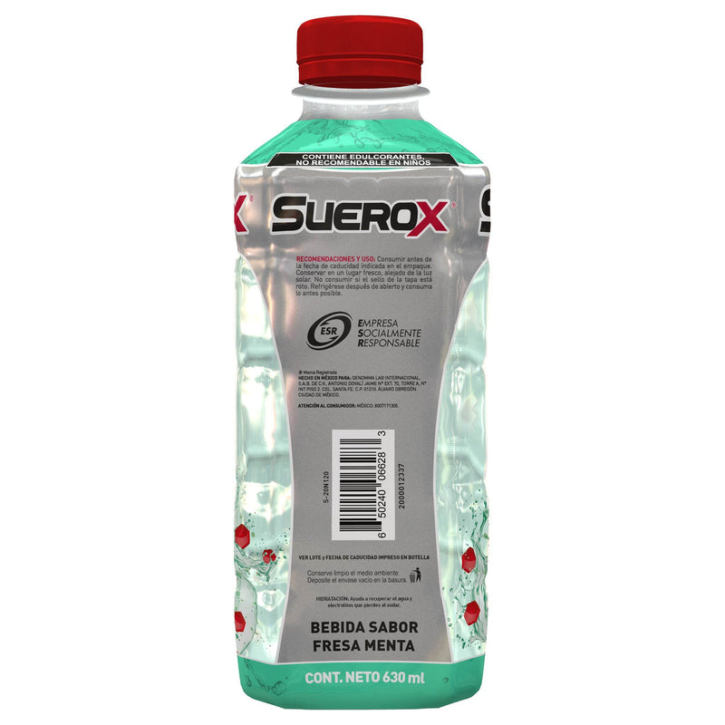 Suerox 8Iones Frasco 630Ml Fresa-Menta (Electrolitos Orales) - WeCare Pharma