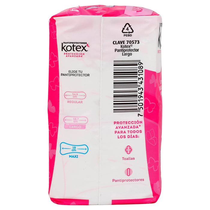 Protectores Diarios Kotex Largo Con 44 - WeCare Pharma