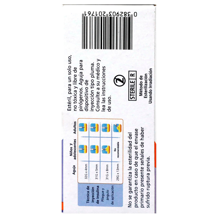 Aguja Para Pluma Bd 31Gx5Mm Con 10 - WeCare Pharma