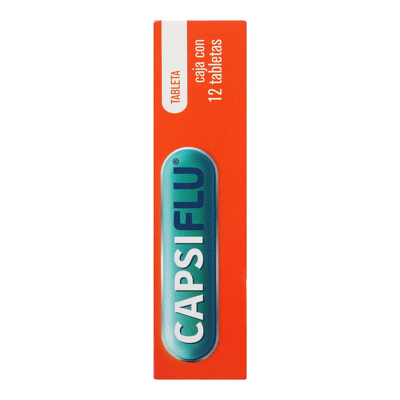 Capsiflu 2Mg/5Mg/500Mg Con 12 Tabletas (Paracetamol/Fenilefrina/Clorfenamina) - WeCare Pharma