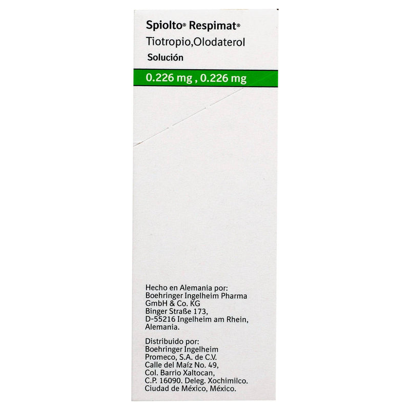 Spiolto Respimat Solución 0.226Mg/0.226Mg 30D (Tiotropio/Olodaterol) - WeCare Pharma