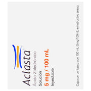 Aclasta Frasco 5Mg 100Ml Ampulas (Acido Zoledronico) - WeCare Pharma