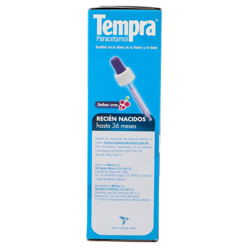 Tempra Ped Gotas 100Mg/Ml 30Ml (Paracetamol) - WeCare Pharma