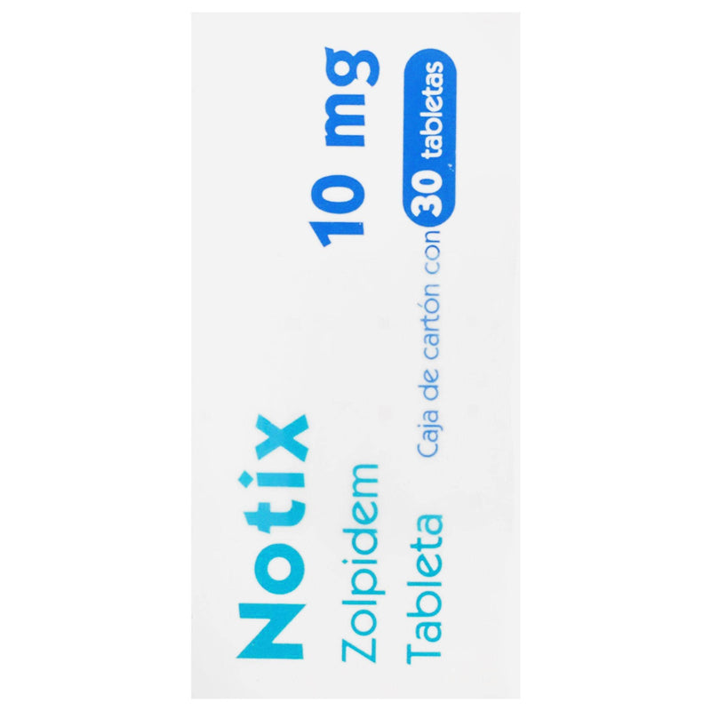 Notix (Zolpidem) Tabletas 10Mg Con 30 - WeCare Pharma