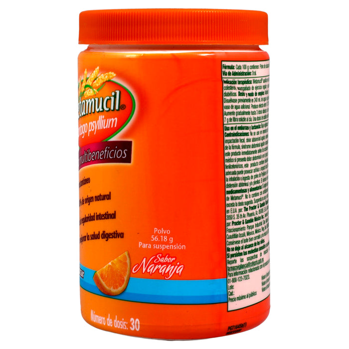 Metamucil Polvo 174G 30D Naranja (Plantago Psyllium) 5 - 020800790253