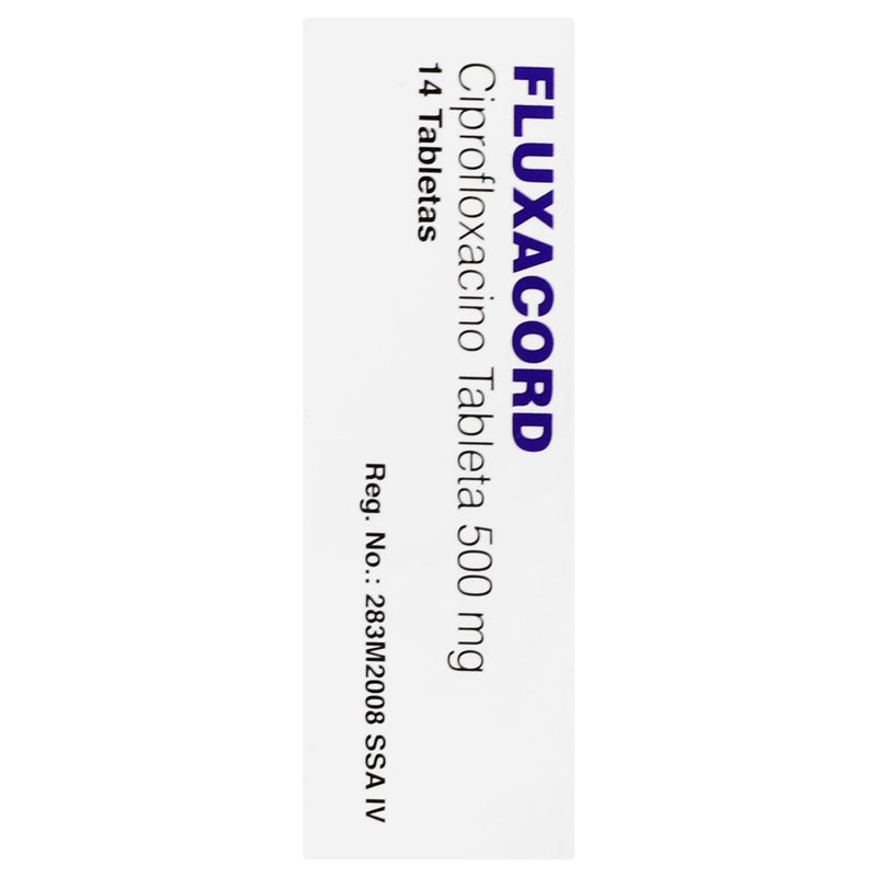 Fluxacord 500Mg Con 14 Tabletas (Ciprofloxacino) - WeCare Pharma