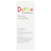 Deflox Suspensión 180Mg/100Ml 120Ml (Diclofenaco) - WeCare Pharma