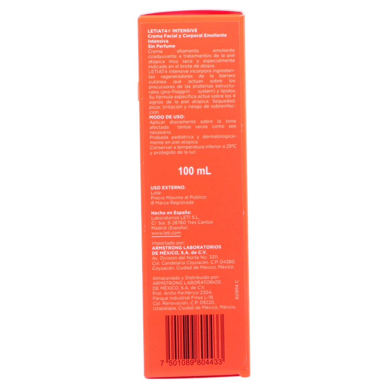 Leti At4 Crema Intensiva Corporal Piel Atópica 100Ml - WeCare Pharma
