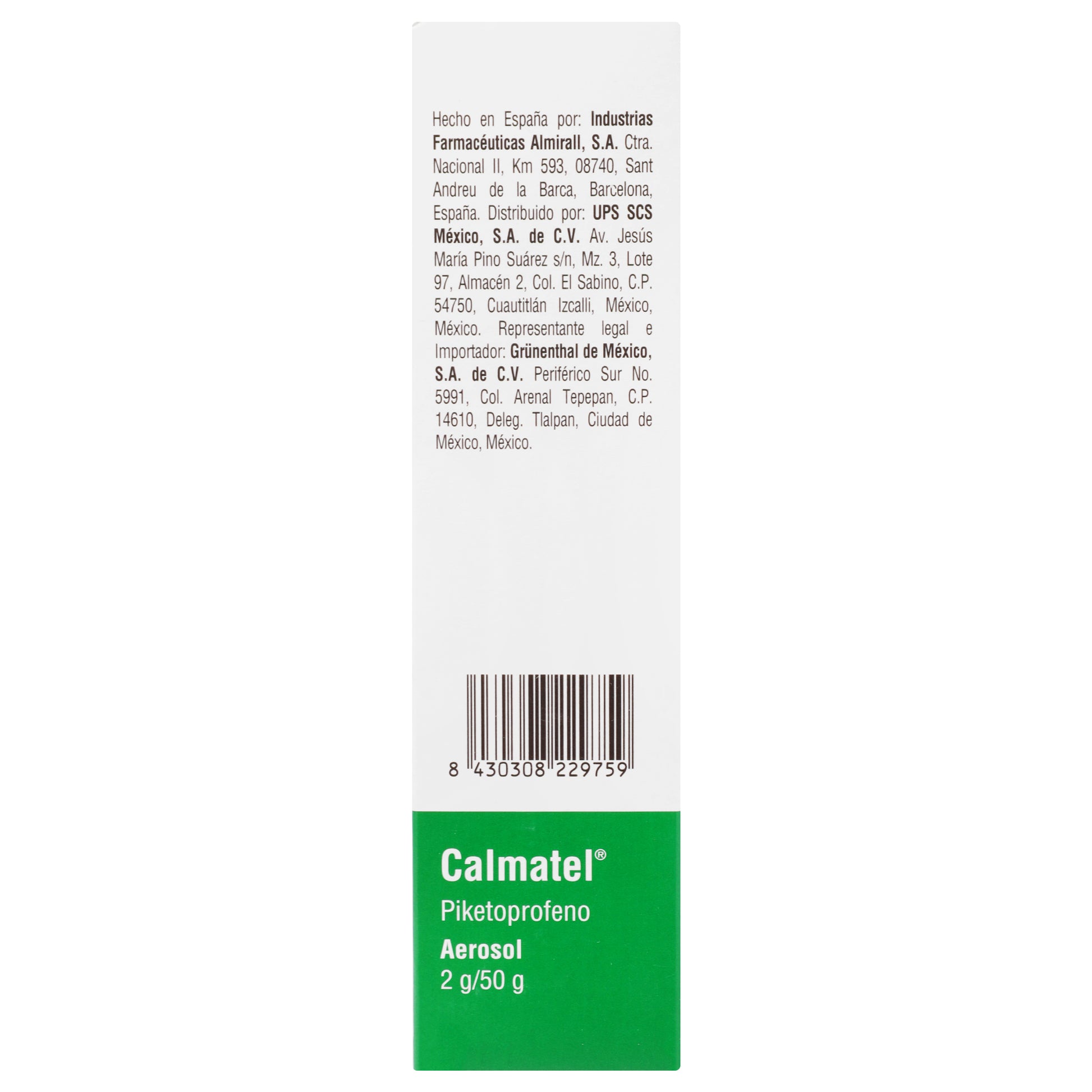 Calmatel Aerosol 2G 50G (Piketoprofeno) 5 - 8430308229759