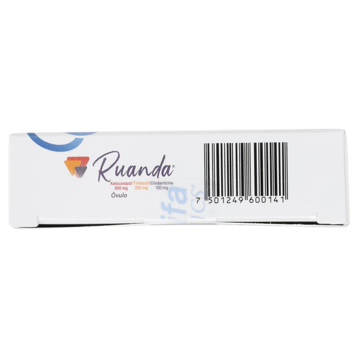 Ruanda (Ketoconazol/Tinidazol/Clindamicina) Ovulo 800/300/100Mg Con 3 - WeCare Pharma