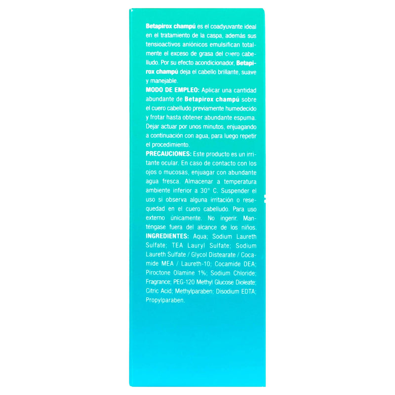 Betapirox Champu Anticaspa 120Ml - WeCare Pharma