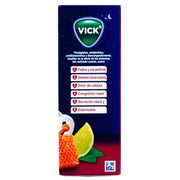Vick Pyrena Noche Sobres 650Mg/10Mg/25Mg 10G Con 5 (Paracetamol/Fenilefrina/Difenhidramina) - WeCare Pharma