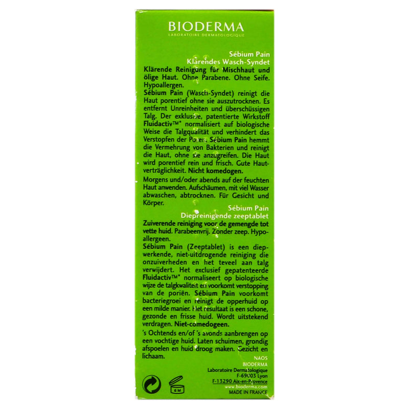 Bioderma Sebium Pain Barra 100G - WeCare Pharma