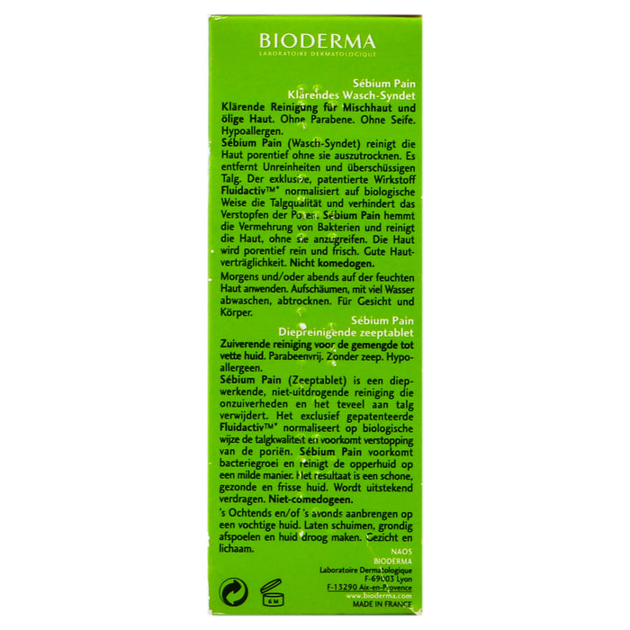 Bioderma Sebium Pain Barra 100G 5 - 3401395461082