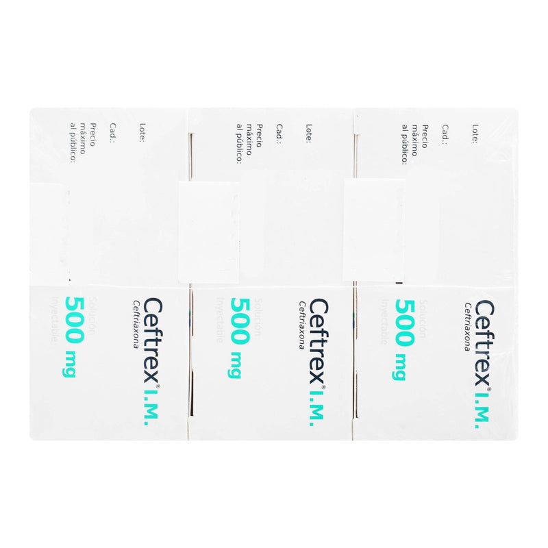 Ceftrex Im Frasco 500Mg Con 3 Promo Ampulas (Ceftriaxona) - WeCare Pharma