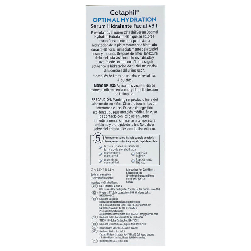 Cetaphil Optimal Hydration Serum Facial Piel Seca 30Ml - WeCare Pharma