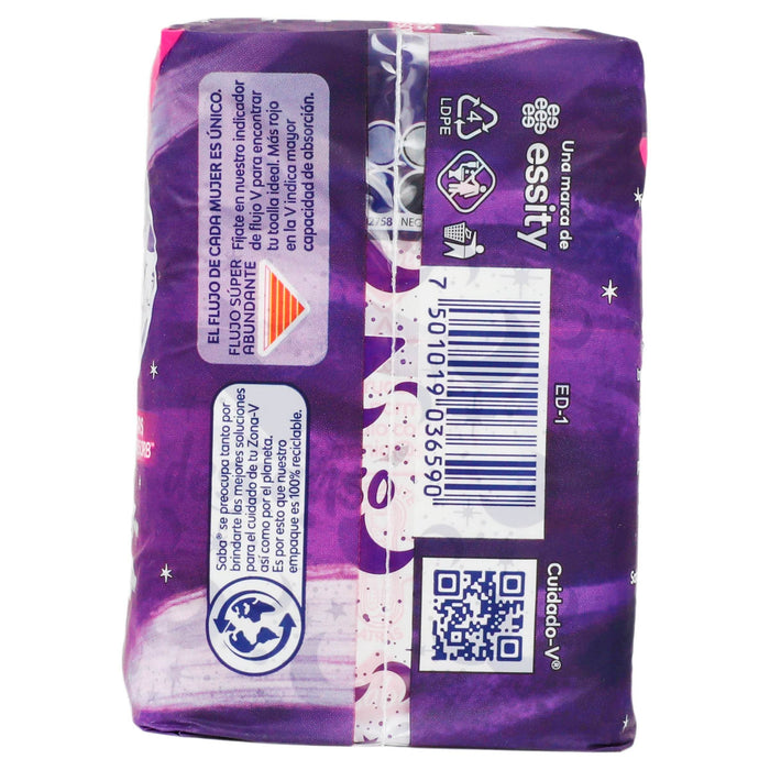 Toallas Saba Buenas Noches Extra Larga Con 12 - WeCare Pharma