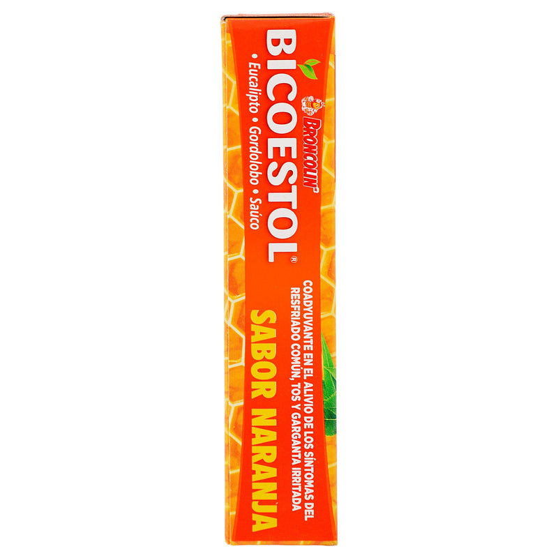Broncolin Bicoestol Pastillas 2.5G Con 16 Naranja (Eucaliptus Globulus/Gnaphalium/Sambucus Nigra) - WeCare Pharma