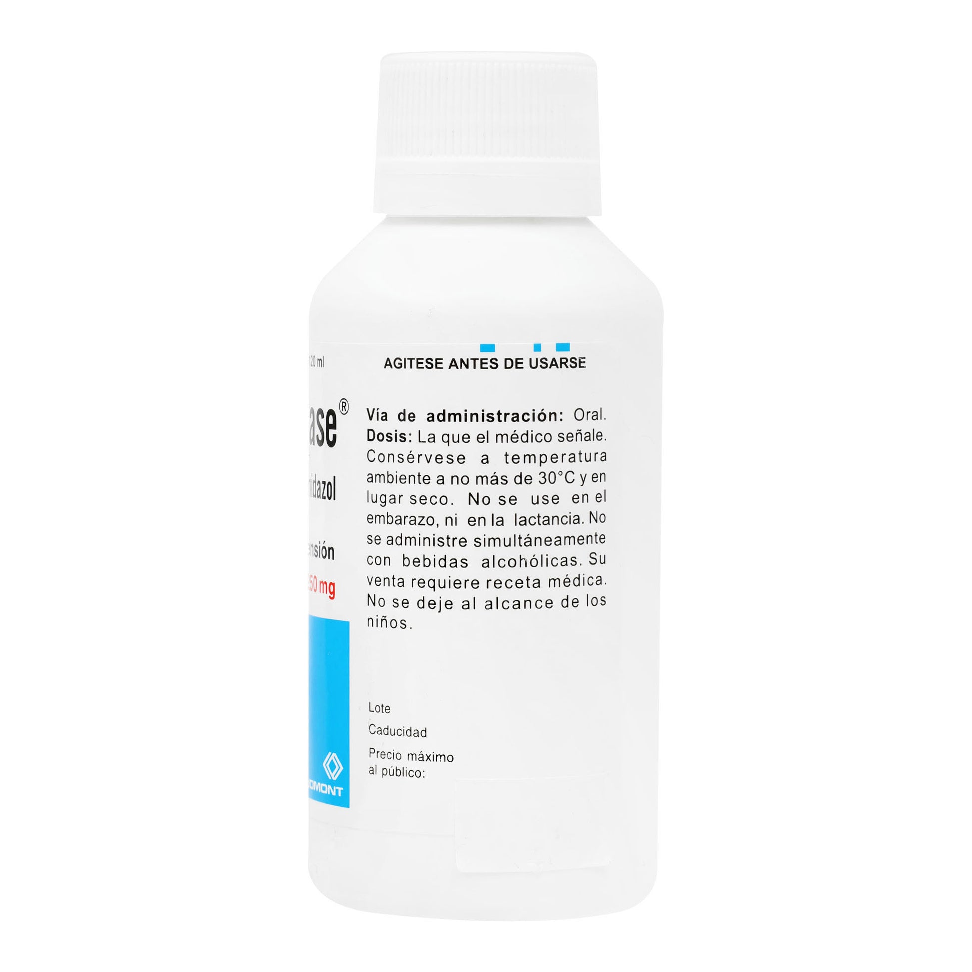 Flagenase Suspensión 250Mg/5Ml 120Ml (Metronidazol) 4 - 7501299301111