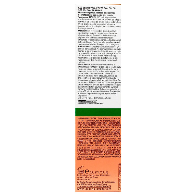 Anthelios Xl Toque Seco Color Fps50 Gel 50Ml - WeCare Pharma