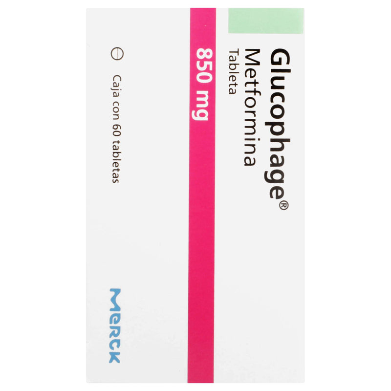Glucophage 850Mg Con 60 Tabletas (Metformina) - WeCare Pharma