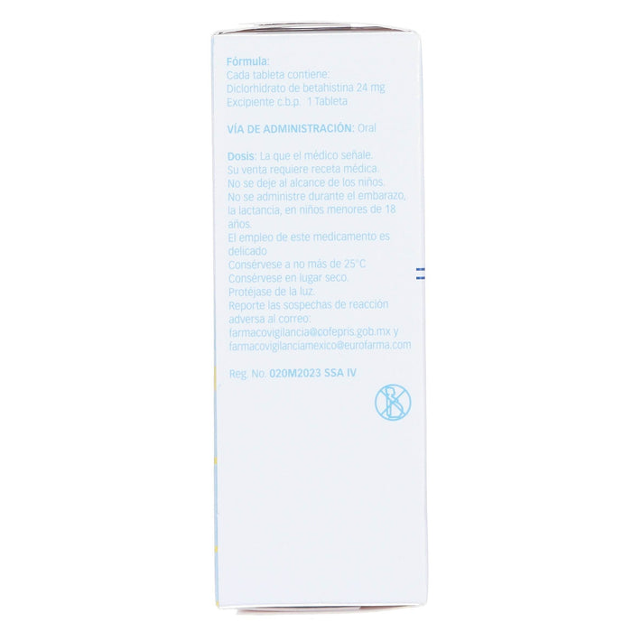 Bilina (Betahistina) Tabletas 24Mg Con 30 - WeCare Pharma