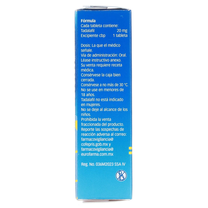 Caste (Tadalafil) Tabletas 20Mg Con 4 - WeCare Pharma