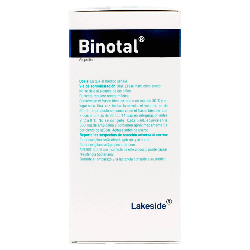 Binotal Suspensión 500Mg/5Ml 90Ml (Ampicilina) - WeCare Pharma