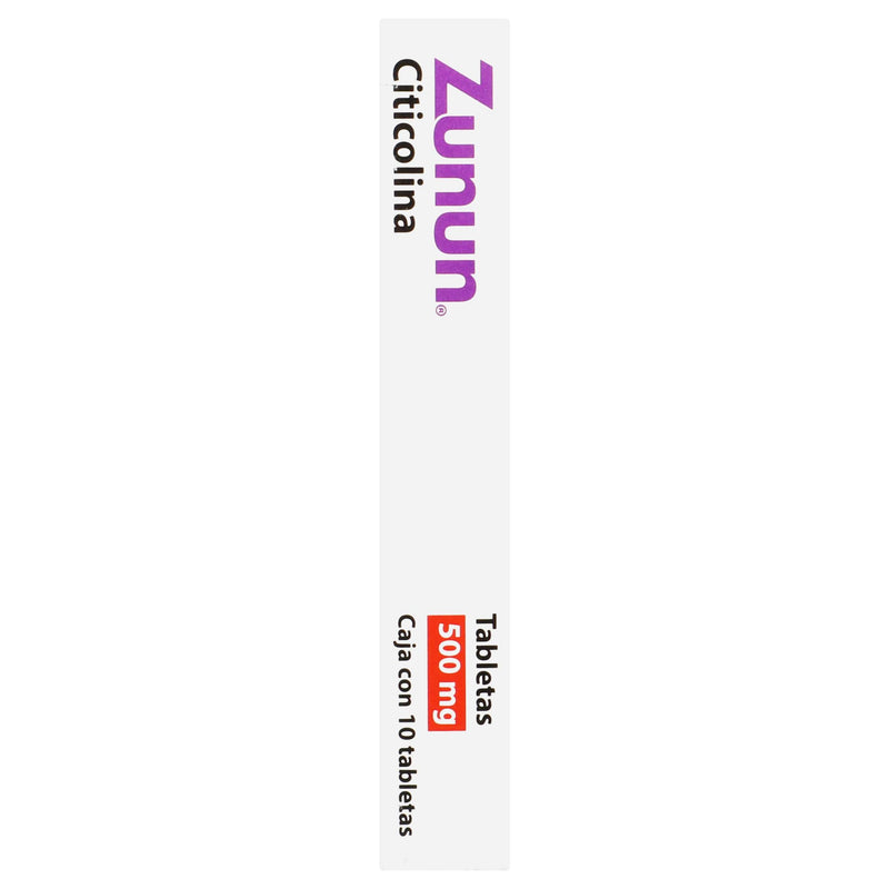 Zunun 500Mg Con 10 Tabletas (Citicolina) - WeCare Pharma