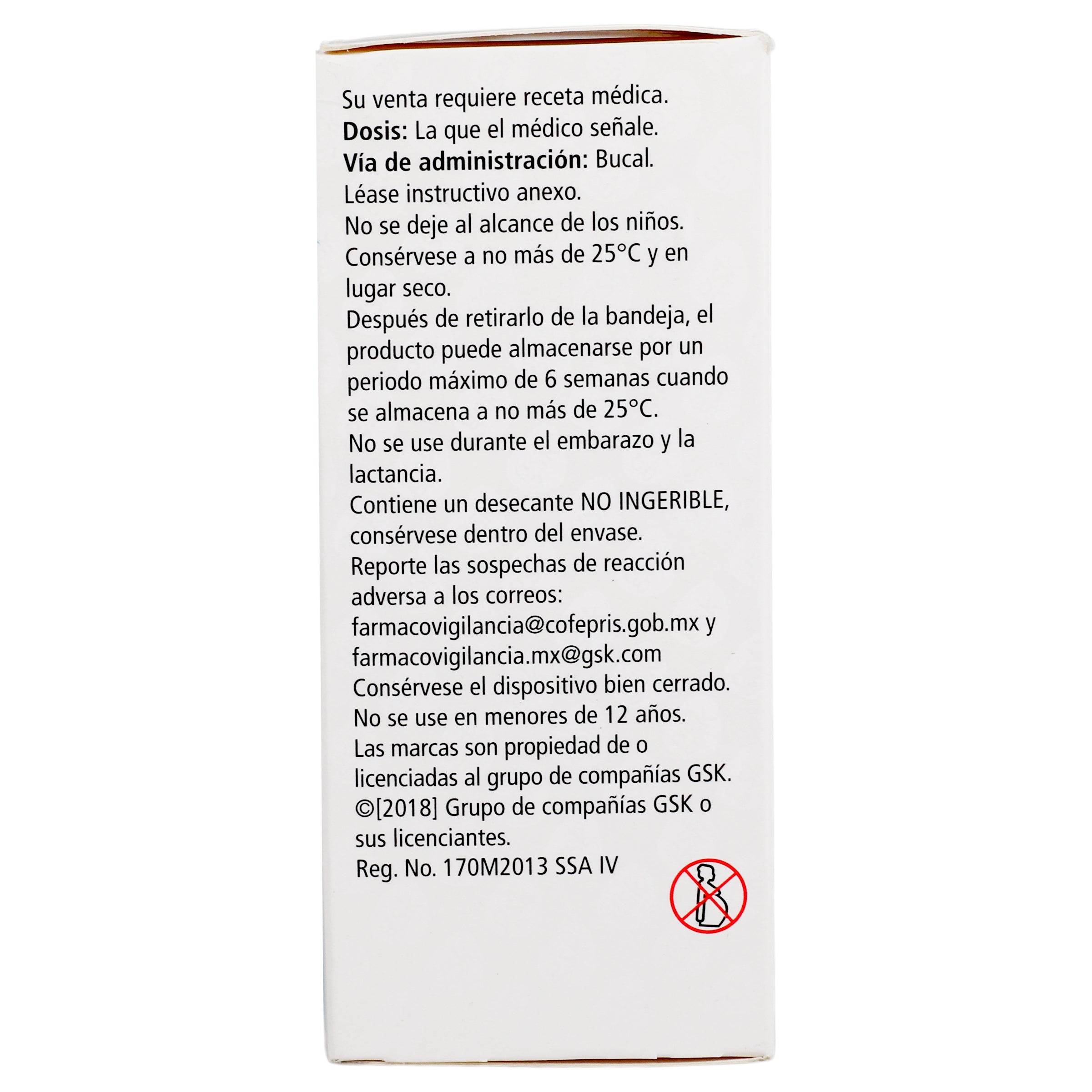 Relvare Disp Inh 100Mg/25Mcg Con 30 Dosis (Fluticasona/Vilanterol ...