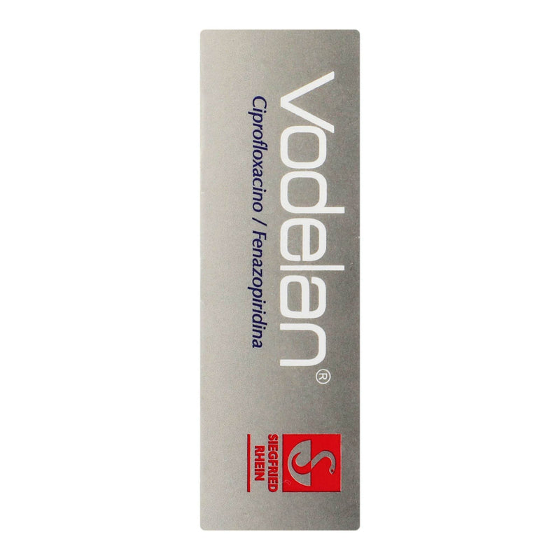 Vodelan 500Mg/100Mg Con 14 Tabletas (Ciprofloxacino/Fenazopiridina) - WeCare Pharma