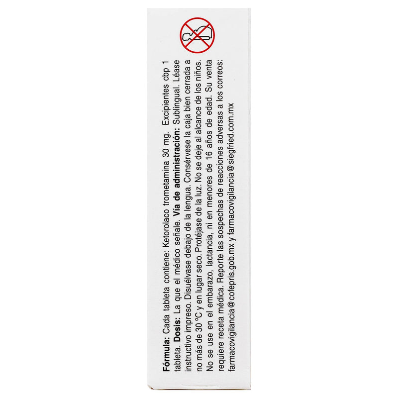 Dolac Sl 30Mg Con 2 Tabletas (Ketorolaco) - WeCare Pharma